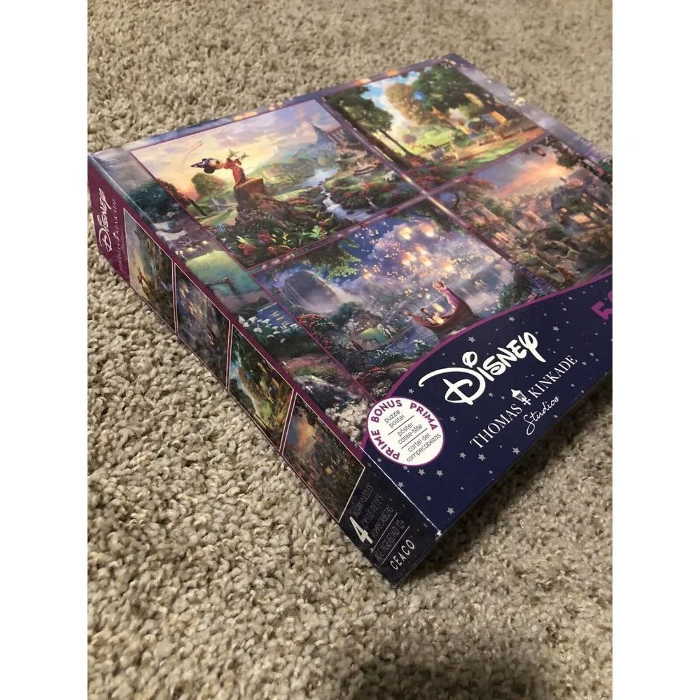 Disney - Thomas Kinkade Jigsaw puzzles 4 in 1 Multipack (4) 500 pc puzzles New
